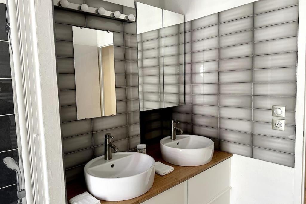 Bel Appart Design 2Ch, Mairie, Pkg, Wifi, Terrasse, Port Marianne Montpellier Bagian luar foto