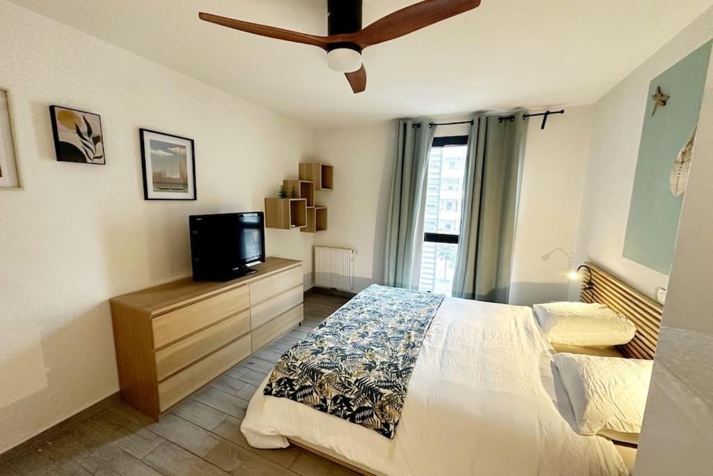 Bel Appart Design 2Ch, Mairie, Pkg, Wifi, Terrasse, Port Marianne Montpellier Bagian luar foto
