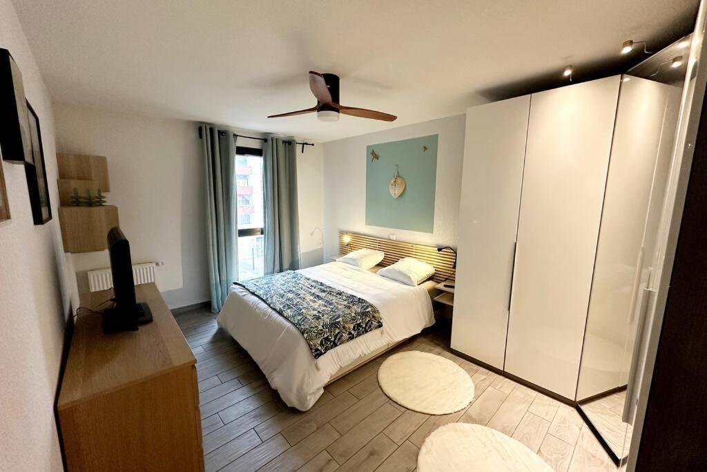 Bel Appart Design 2Ch, Mairie, Pkg, Wifi, Terrasse, Port Marianne Montpellier Bagian luar foto