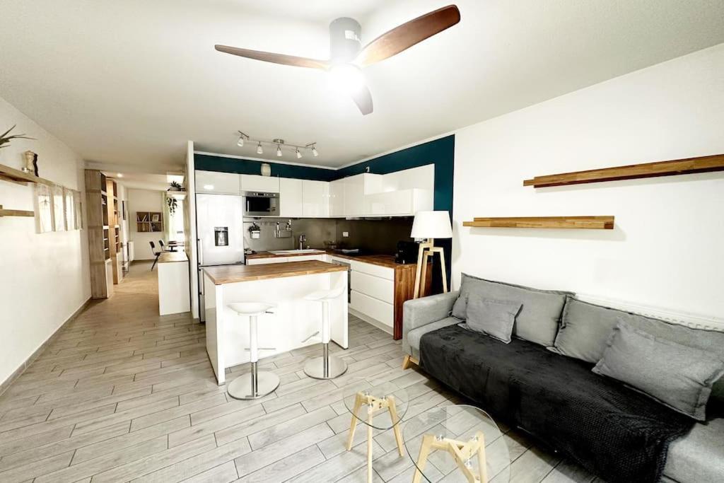 Bel Appart Design 2Ch, Mairie, Pkg, Wifi, Terrasse, Port Marianne Montpellier Bagian luar foto