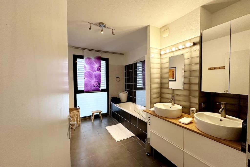 Bel Appart Design 2Ch, Mairie, Pkg, Wifi, Terrasse, Port Marianne Montpellier Bagian luar foto